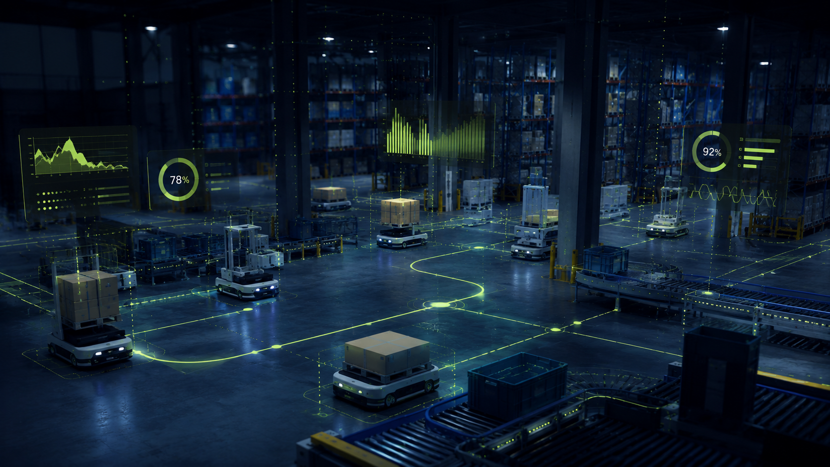 AI-powered fleet management in intralogistics